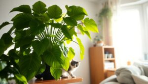 philodendron and cats