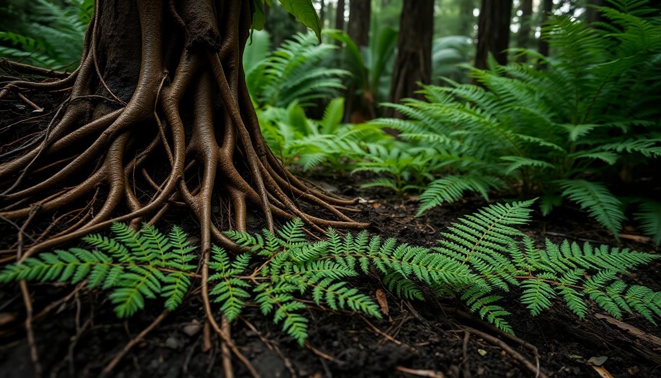 fern roots